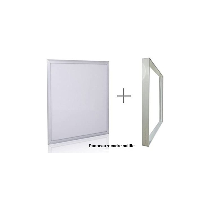 Dalle LED 60x60 avec cadre d'installation en saillie