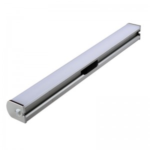 Réglette LED Salle de bain 15W 1400lm 130° IK08 IP44 600mm - Blanc Chaud  3000K