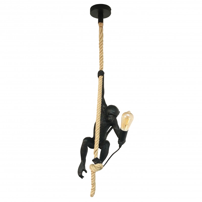 lampe singe suspendu