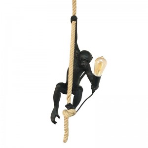 lampe singe sur corde