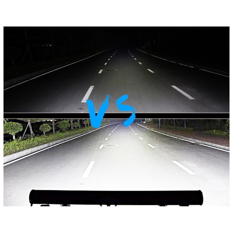 barre LED sur toit de 4x4