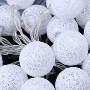 éclairage décoratif boule de coton