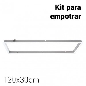 Cadre encastrable pour panneau LED 120x30