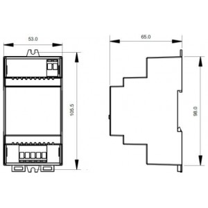 dimensions alimentation dali