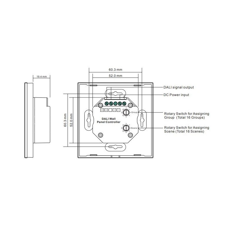 composition interrupteur dali