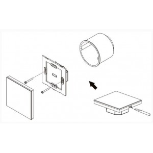 Sunricher - Interrupteur 4 boutons RGBW sans fil Zigbee 3.0