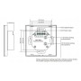 DALI TOUCH Interrupteur tactile 12-24V DC (4 zones)
