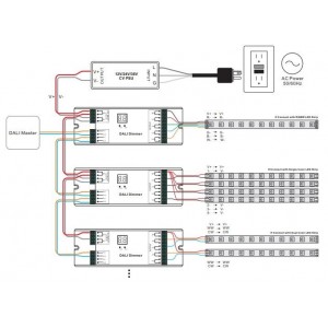 câblage dimmer dali SR-2303BEA