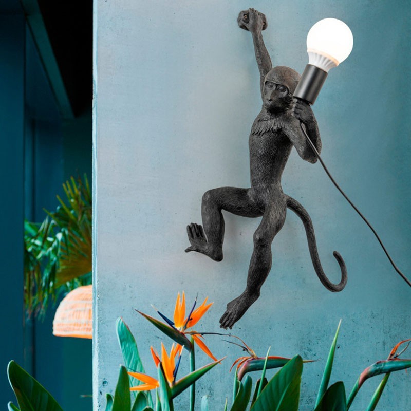 Lampe murale singe Lampe murale singe