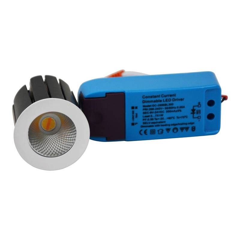 Spot LED 6W COB CCT Régulable Chaud à ultra-chaud