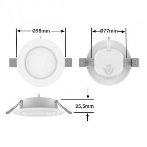 dimensions spot led encastrable