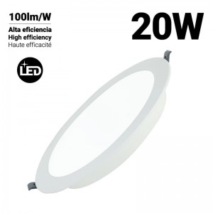Spot LED encastrable circulaire 20W - Découpe Ø190mm