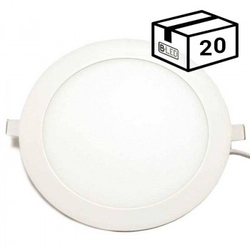PACK Spot LED encastrable extra-plat rond 20W (20 u.)