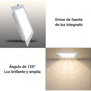 Spot led encastrable et orientable carré compac - Lux et Déco, Spot led  pour plafond