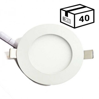 PACK Spot LED encastrable extra-plat rond 6W (40 u.) PACK Spot LED encastrable extra-plat rond 6W (40 u.)