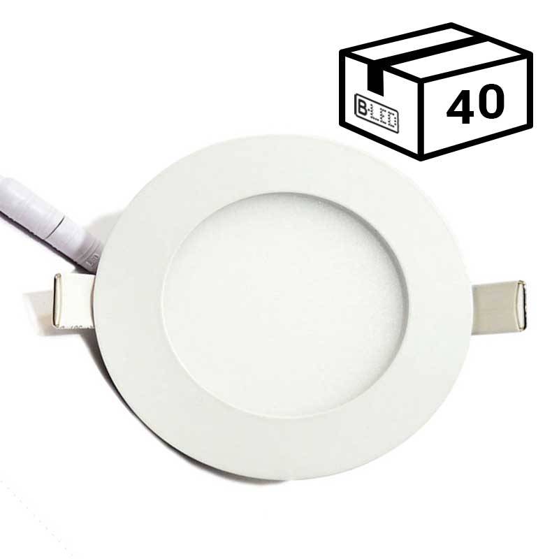 Pack spot LED 6W encastrable extra-plat (40 u.)