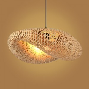 lampe suspendue en osier