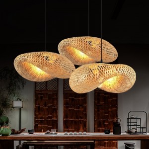 lampes suspendues en osier