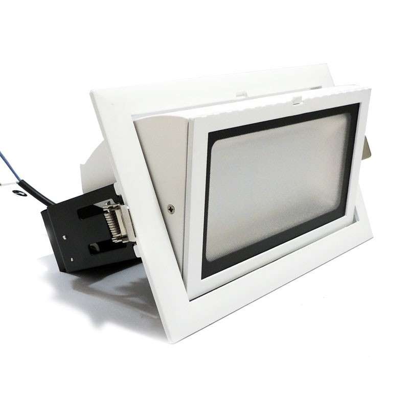 Spot LED 38W rectangulaire encastrable basculant
