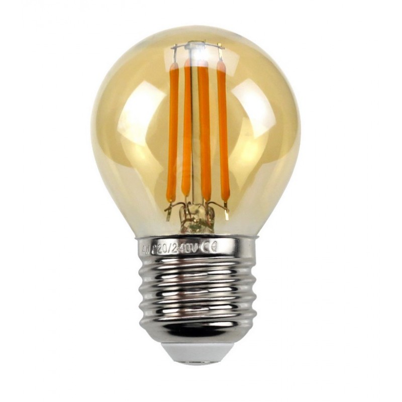 Ampoule LED Mini Globe G45 Jaune 1,4W