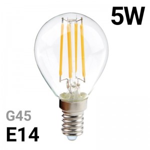 Ampoule LED E14 4W 3000K Sphérique G45 Verre 360° Ariane