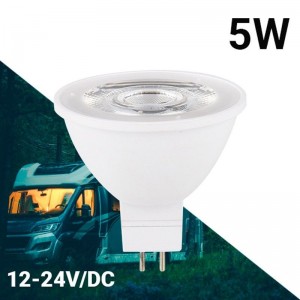 Ampoule LED Gu5.3 MR16 10-30V DC 5W 24V