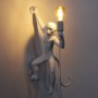 lampe murale singe blanc