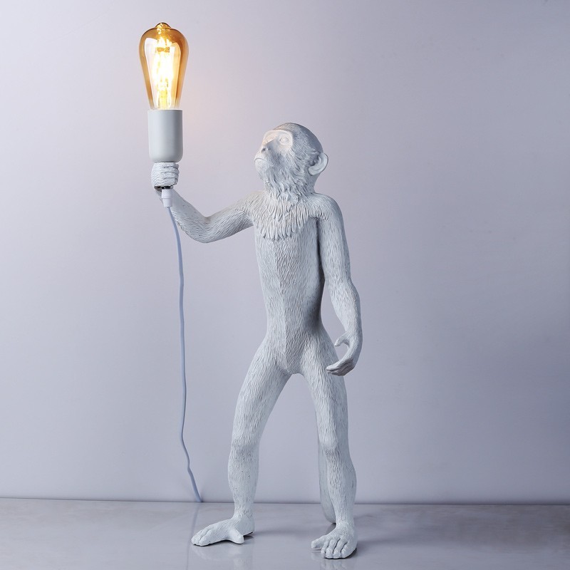lampe singe debout