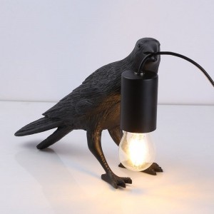 lampe en forme de corbeau