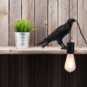 lampe de table corbeau