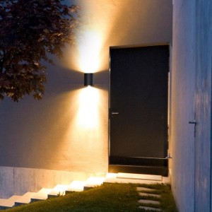 Applique extérieure GENERIQUE Hlfvlite 6w applique murale exterieur  aluminium up down eclairage exterieur intérieur, ip54 étanche lampe  exterieur pour jardin, couloir, cour