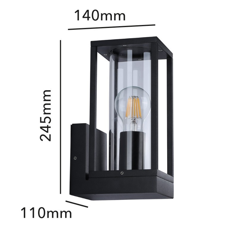 Applique d'extérieur LED Mesana IP44 240x165mm 3000K 12W 800lm