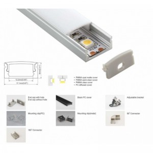 MODO TS 10mm profilé led encastré pour plaque de plâtre et stuc.