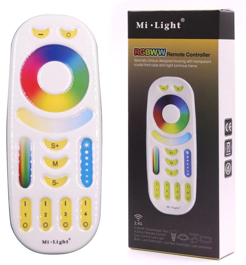 Télécommande LED RGB + CCT - 4 Zones - BLANC - FUT092 - Mi Light