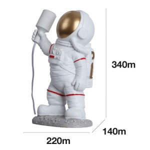 Lampe murale astronaute Conrad Blanc