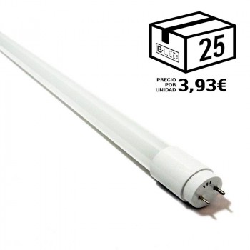 PACK Tube LED T8 60 cm en verre 9W Opale (25 u.) PACK Tube LED T8 60 cm en verre 9W Opale (25 u.)
