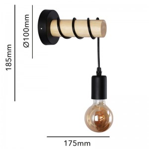 Lampe murale rustique