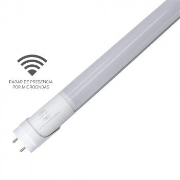 Tube LED T8 1200mm 18W 6000k avec capteur de proximité micro-ondes Blanc Froid 6000K verre opaque Tube LED T8 1200mm 18W 6000k avec capteur de proximité micro-ondes Blanc Froid 6000K verre opaque