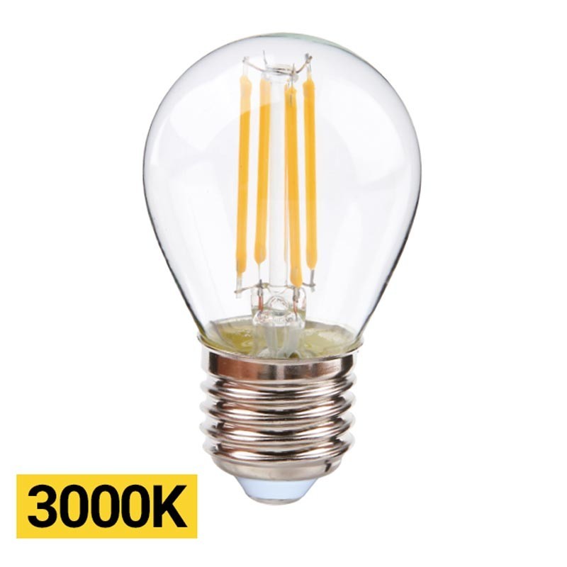 Ampoule LED sphérique transparente filetée Ampoule LED sphérique transparente filetée