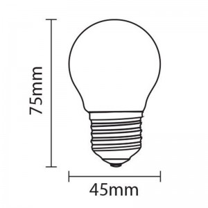 dimensions ampoule led