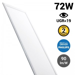 Panneau LED 120X60cm 72W 6500LM UGR19 Driver Philips ultra-fin