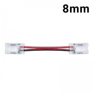 Connecteur de pontage ruban à ruban unicolore de 8 mm pour profilé