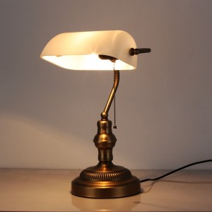 Acheter lampe banquier verte