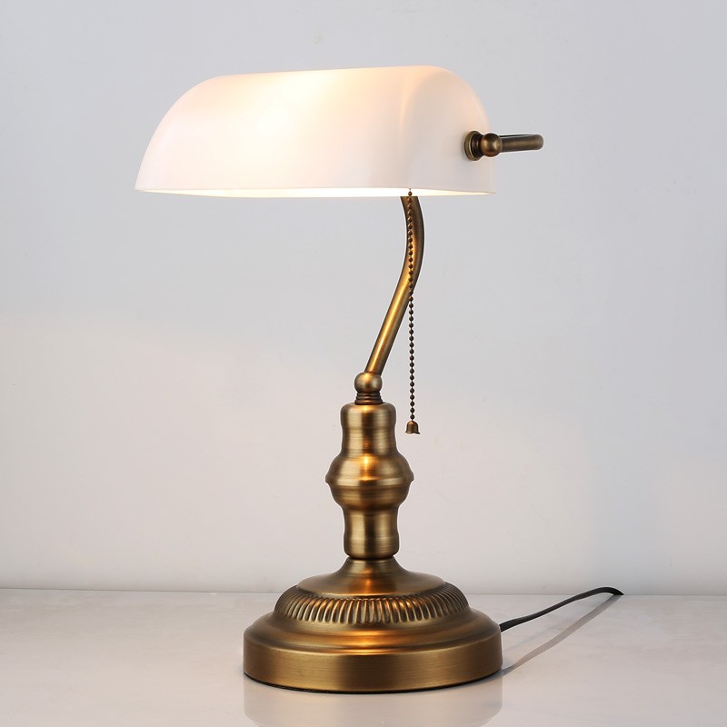 Lampe de banquier ancienne