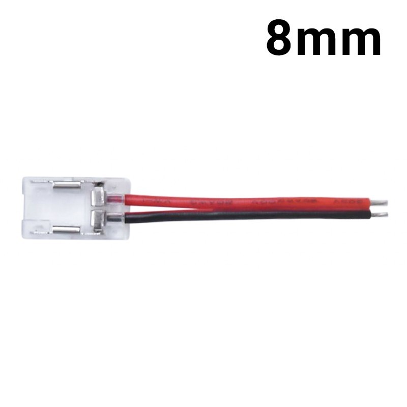 Câble de connexion câblé ruban de LED monochromes de 8 mm
