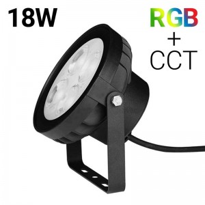 Projecteur LED 18W RGB+CCT...