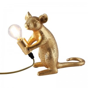 Lampe à poser souris en résine "Stuart"