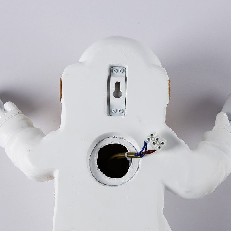 Applique Murale LED Astronaut – Design Enfant Résine – Lumière Tricolore 3000K-6000K – Pour Chambre, Salon