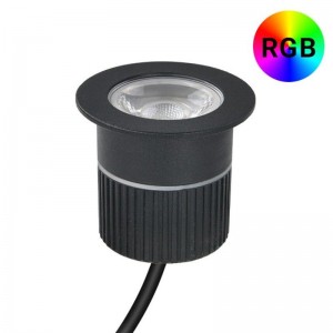 Spot extérieur encastrable de sol RGB - 12V DC -9W - IP67