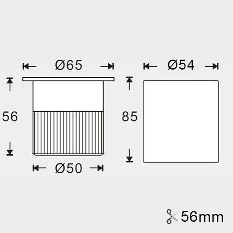 Spot encastrable exterieur 16 kits d'éclairage principal de plate-forme de  LED φ32mm IP67 imperméabilisent la basse tension 12V - lumière blanche